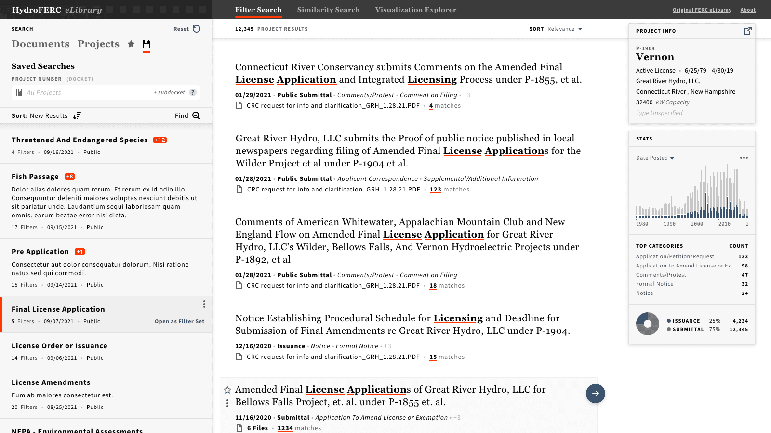 A screenshot of the Iteration 2 Saved Filters Panel
